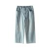 Plus size women clothing [Flash Jeans] Three Pants with Diamonds Shiny Summer Chubby Girl High Waist Straight Wide Leg Pants