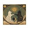 Halloween Black Cats Knitted Blanket Witchy Spooky Flannel Throw Blankets Home Couch Personalised Ultra-Soft Warm Bedspreads