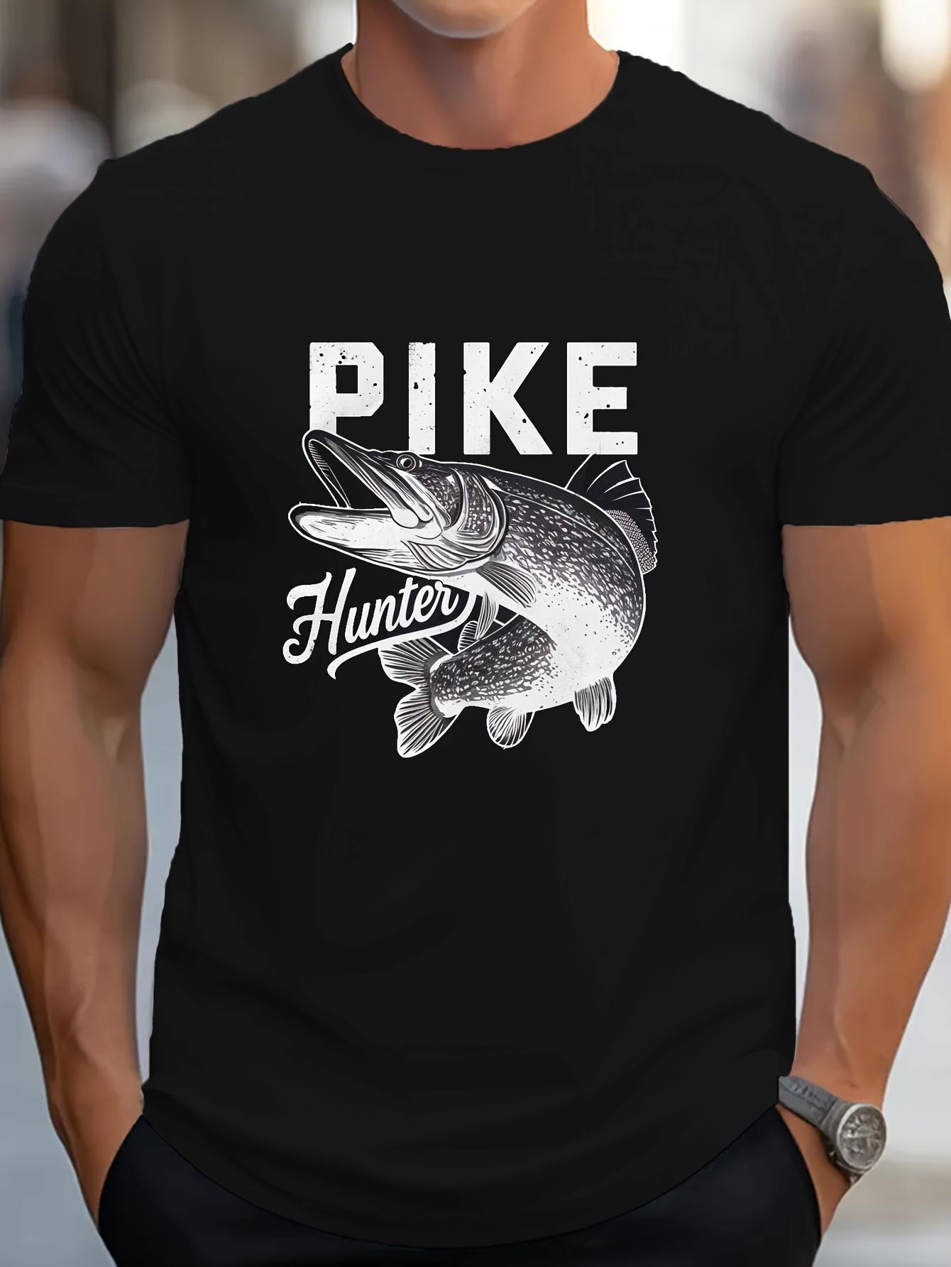 Men s T-Shirt Y2K Pike Hunter Black Loose Fit 4XL