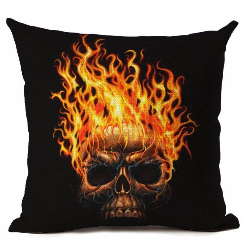 18" Cotton Halloween Linen Throw Pillow Case Cushion Cover Party Home Decor Sofa