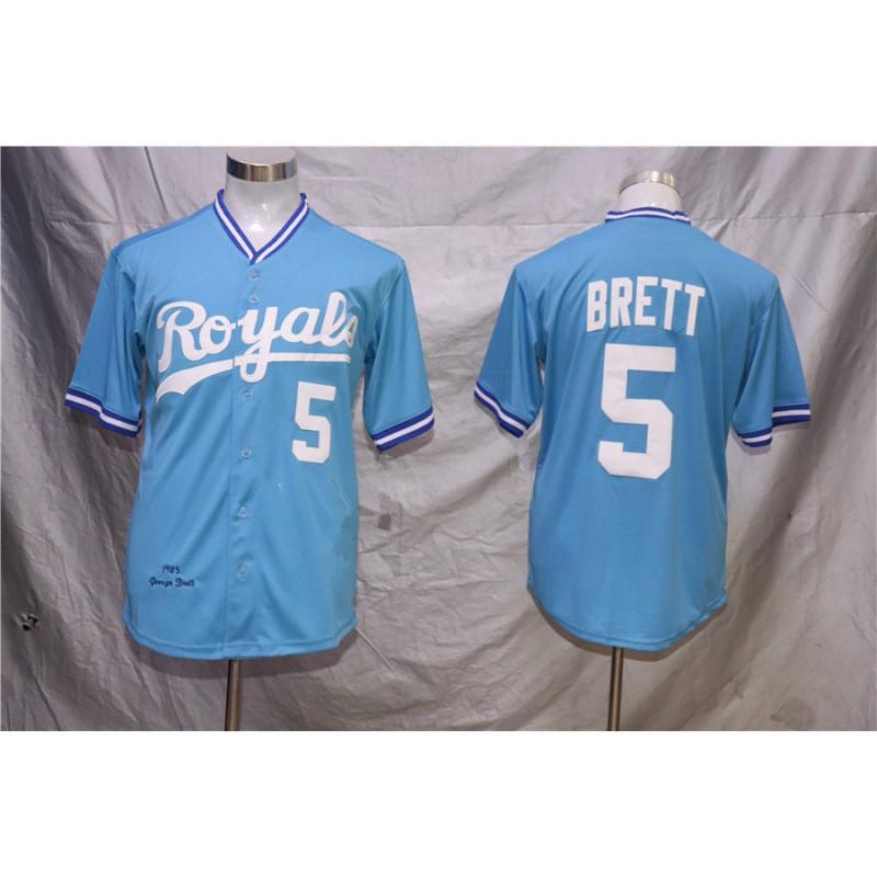 Kansas City Royals Embroidered Fan Baseball Jersey Unisex Cotton Team Apparel Sports Game Day Wear