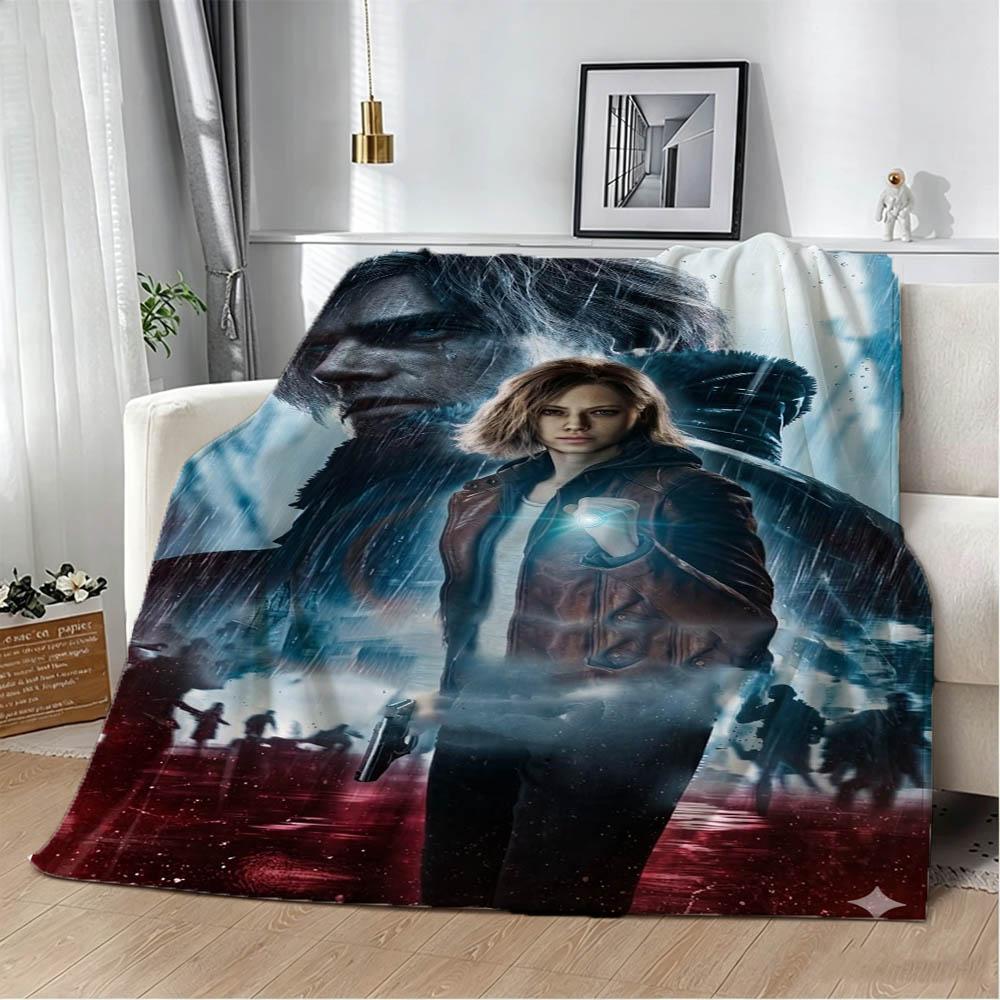 New Game R-Resident The E-Evil 3D Print Flannel Blanket Soft Throw Blanket Art For Home Decor Bedroom Bed Sofa Picnic Fans Gift
