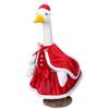 Christmas Porch Goose Costume Santa Claus 23 Inch Porch Goose Decoration Christmas Outdoor Decoration Lawn Goose Costume