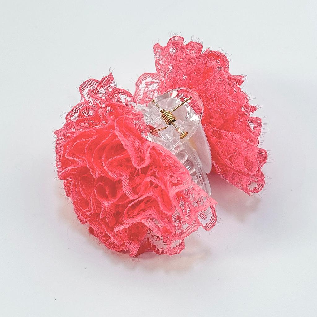 Neue Mini Blumen Haarspangen Mädchen Kinder Spitze Blumen Pferdeschwanzhalter Haarklammern Haarspangen Mode Haarschmuck