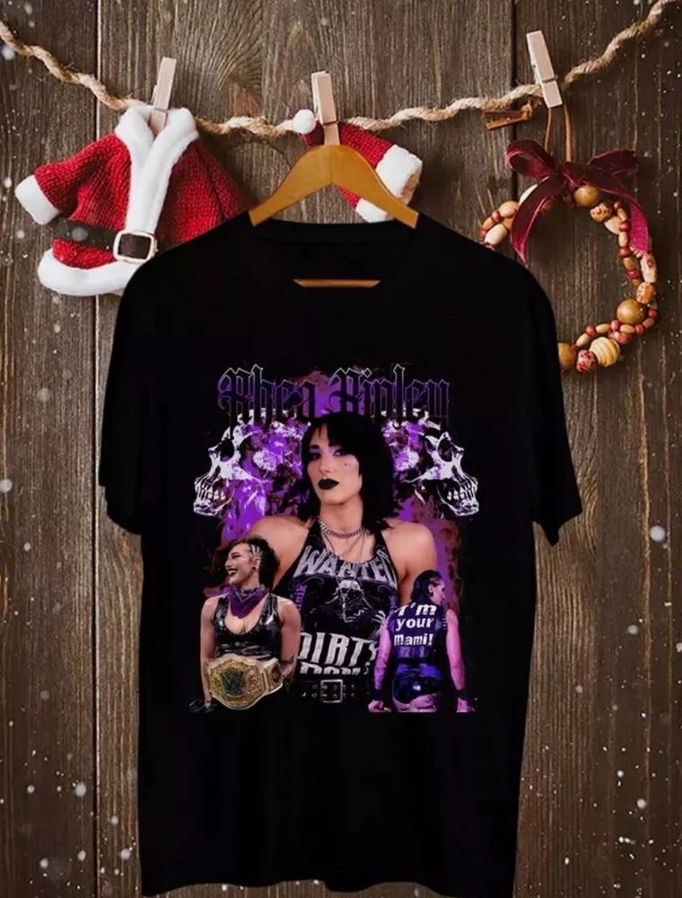 Rhea Ripley Černé Tričko Velikost S až 3XL Dospělí Dárek Pro Fanouška