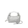 This year, the popular small bag women's 2025 spring new textured chain messenger bag premium pearl bucket dumpling bag