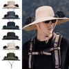 Solar Fan Hat For Men Women, Wide Brim Hat With Dual Solar Fans, 2-in-1 Hands-free Cooling Cap For Hiking & O4z5