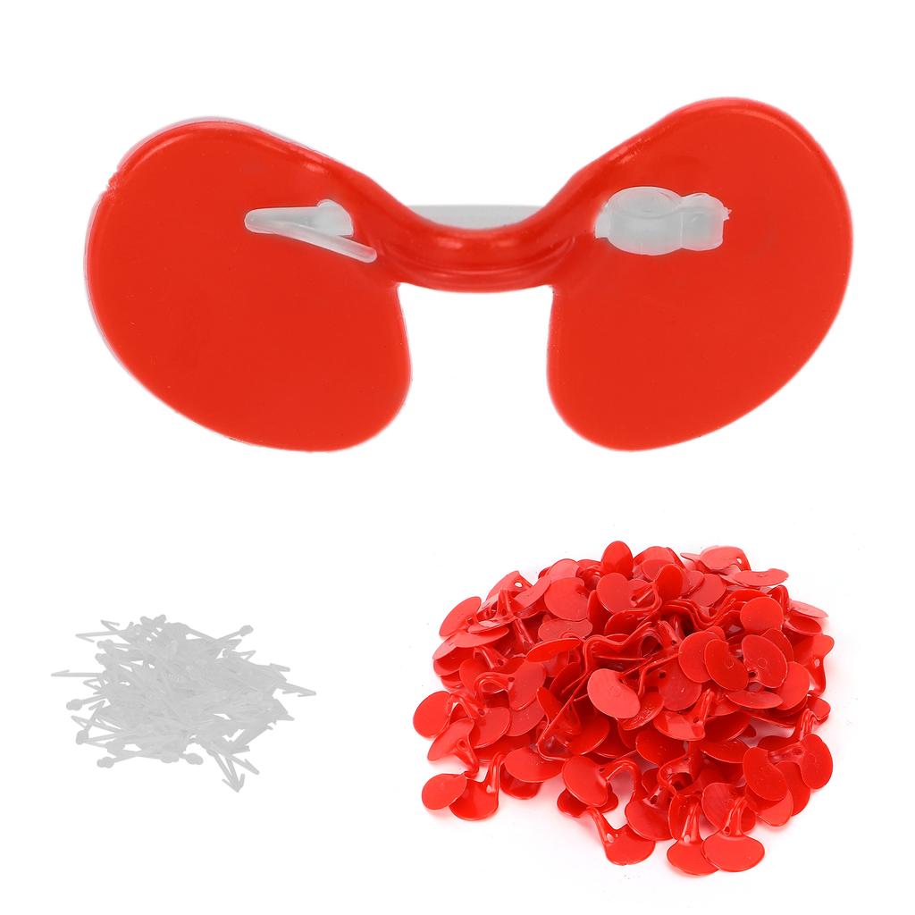 100 szt. Gogle Chicken Peeper AntiPecking dla kurczaków z zatorami na oku dla małych kurczaków(Pojedyncza belka )