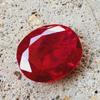 39.00 Ct Natural Mozambique Red Ruby Oval Cut Certified Loose Gemstone