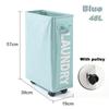 Foldable Laundry Basket Dirty Clothes Basket Clothes Organizer Yoga Storage Basket Home Assortment Box with Wheel Laundry Basket