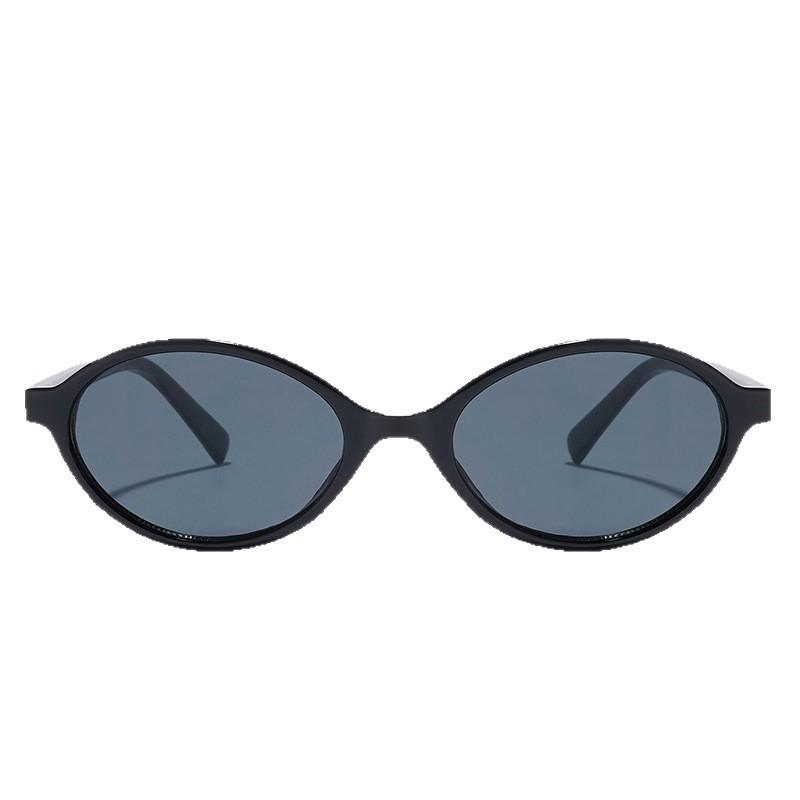 PC simple sunglasses men's oval versatile anti-ultraviolet sunglasses advanced sunglasses women