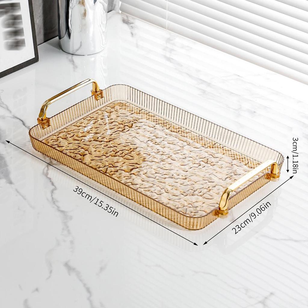 Premium Home Living Room Tea and Water Cup Tray - Elegant Desktop and Dining Plate