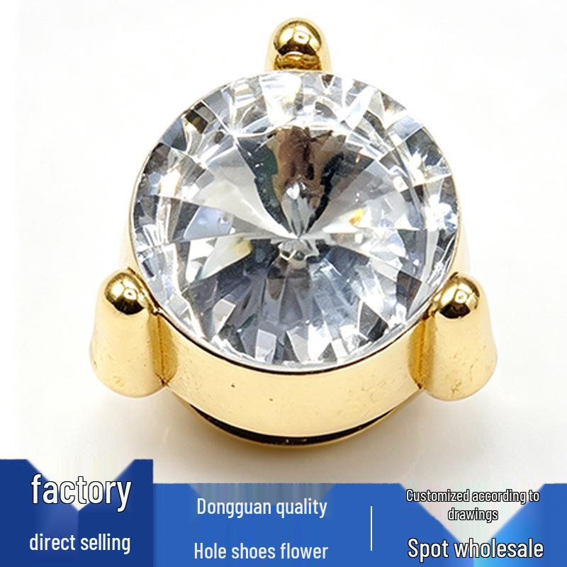 Metall Basketball Diamant Blume Schuhschnallen und Zubehör