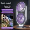 Dual-Head USB Rechargeable Fan: Powerful Wind, Long Battery Life, Circulating Desktop Electric Fan
