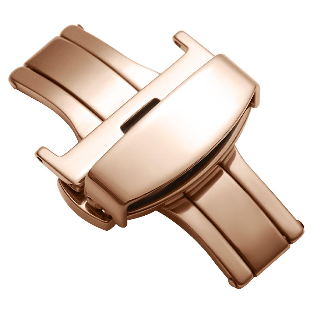 Watchband Buckle Stainless Steel Watch Strap Butterfly Buckles Clasps 10-22mm Double Press Polished Button Watches Accessories