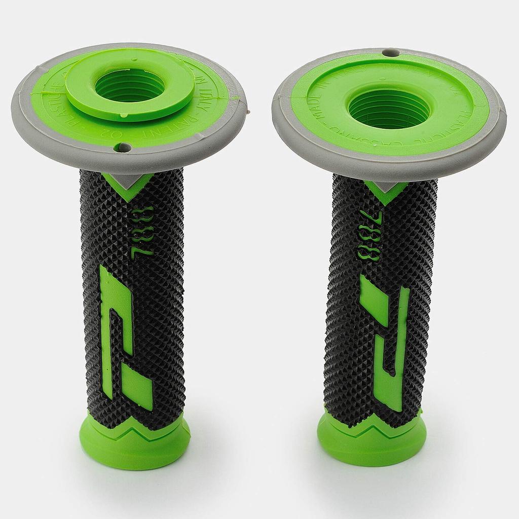 Daytona Motorcycle Handlebar Diameter PROGRIP 788 98115 Grips, 22.2 (Off-road), 115mm, Vibration-resistant Gel, End-through, Type, Green,