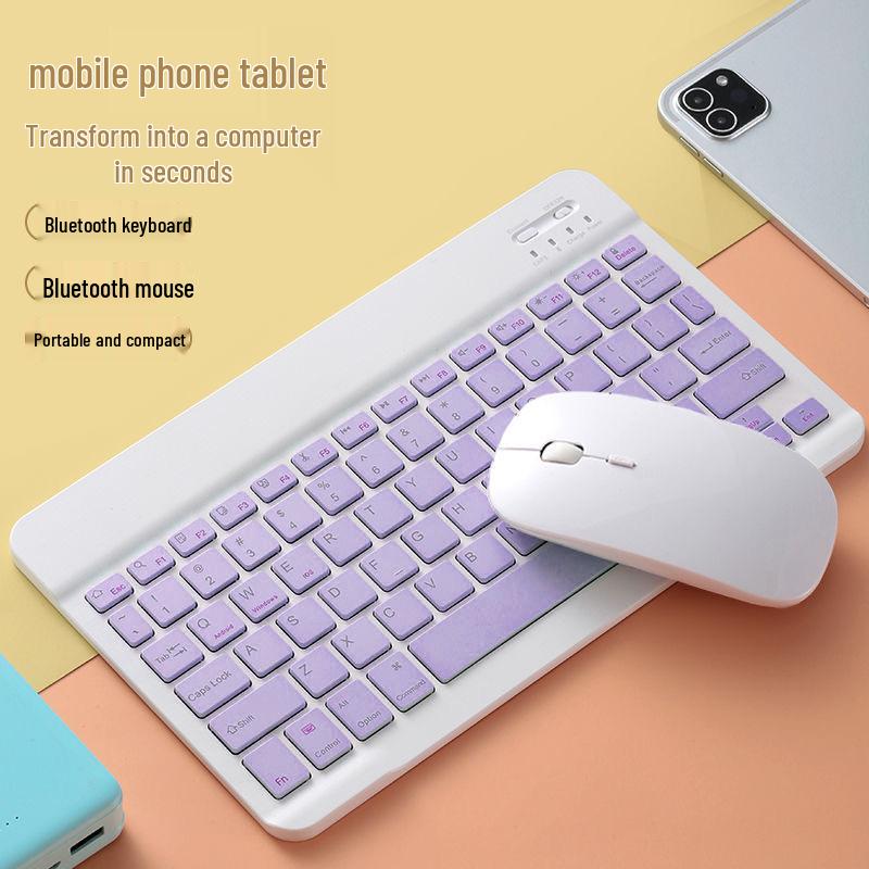 Portable Wireless Bluetooth Keyboard for Tablets, Phones, and Computers - Compact 7 To 10 Inch Size