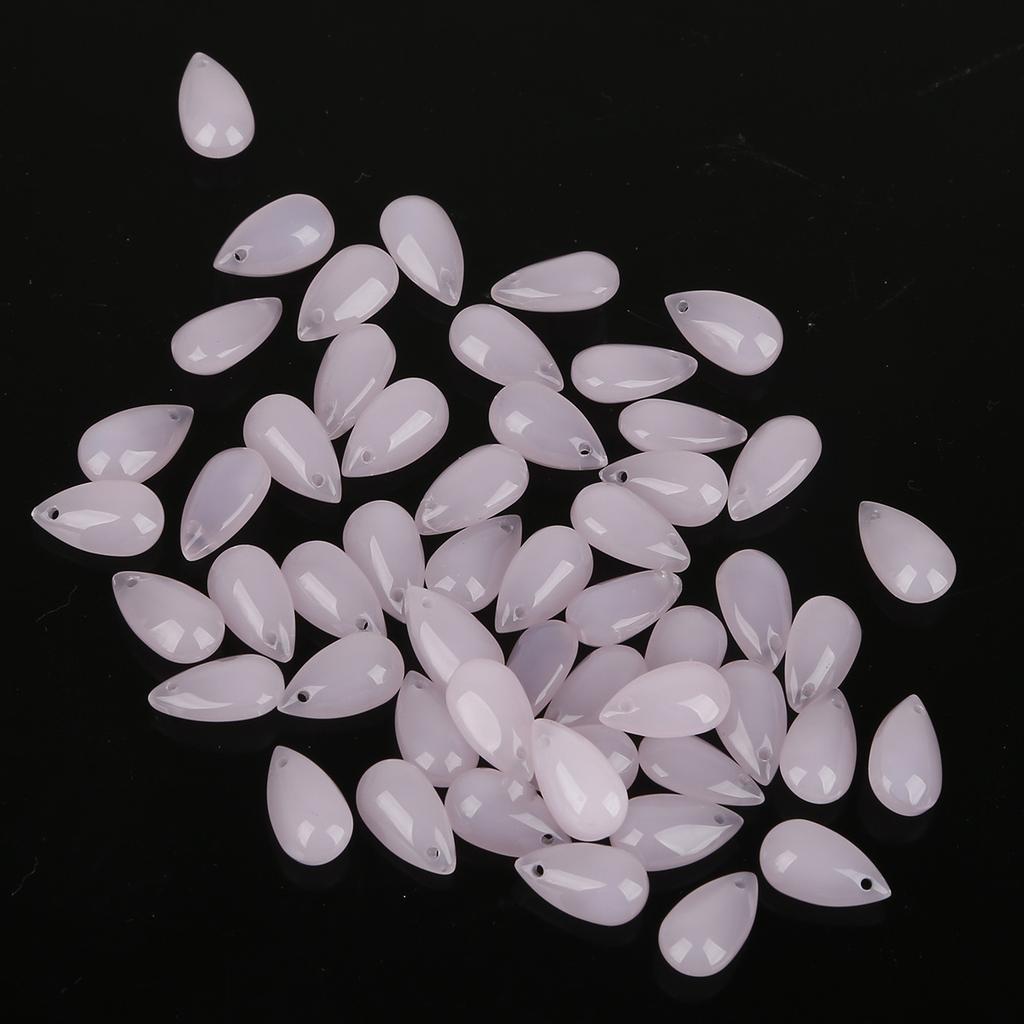 8*14mm Water Drop Czech Glaze Beads Handmade Diy Semi-transparent Teardrop Pendant Glass Accessories Material Loose Beads Beads for Jewelry Making