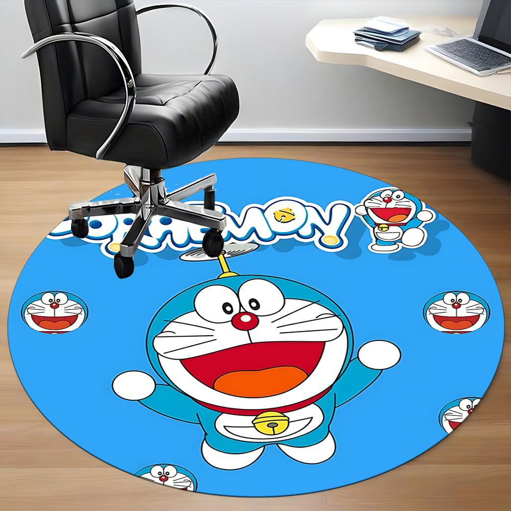 Doraemon Adventure Office Round Area Rug,  Under Office Chairs Bedroom Living Room Home Decor a0908149
