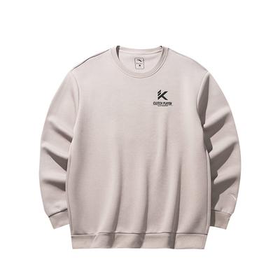 Anta KT Basketball Series Comfortable Casual Simple Warm Pullover Sweatshirt Men Sweatshirt Latte 152511719-2