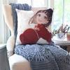 Kirigaya Suguha Animation S-Word A-Art O-Online Kissenbezug Quadratisches Kissen Schlafzimmer Sofa Freizeit Wohnzimmer Heimdekoration 40X40