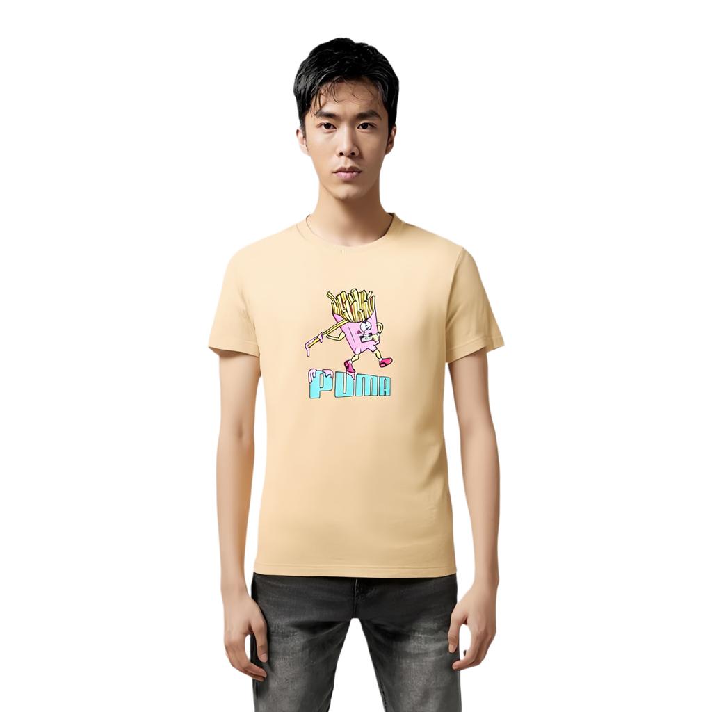 Puma Printed Breathable Cartoon Anime Short Sleeve T-Shirt Men Tops 686537-83