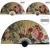 50x88cm Großer Malerei Papier Fan Wandbehang Dekorativer Faltventilator Büro Halle Zuhause Wohnzimmer Dekorativer Fan Ventilador