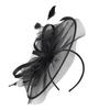 Retros Feather Mesh Hair Clip Handmade Elegant Hair Accessory For Women Wedding Party Retros Style Lightweight Decoration