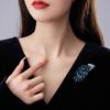 A High-end and Elegant Women's Crystal Wheat Ear Brooch with A Light Luxury and High-end Feel