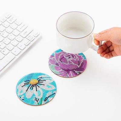 DIY Multi-Color Diamond-Painting Coaster Kit Multi-Functional Durable Cup Mat For Drinkware