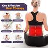 Cordless Lumbar Heating Pad Rechargeable Lower Back Massager Portable Red Light Therapy Lumbar Support Belt