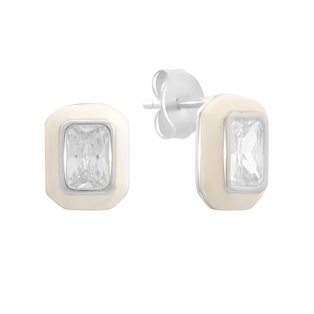 Silver Earrings with Cubic Zirconias, Emallu (60002254)