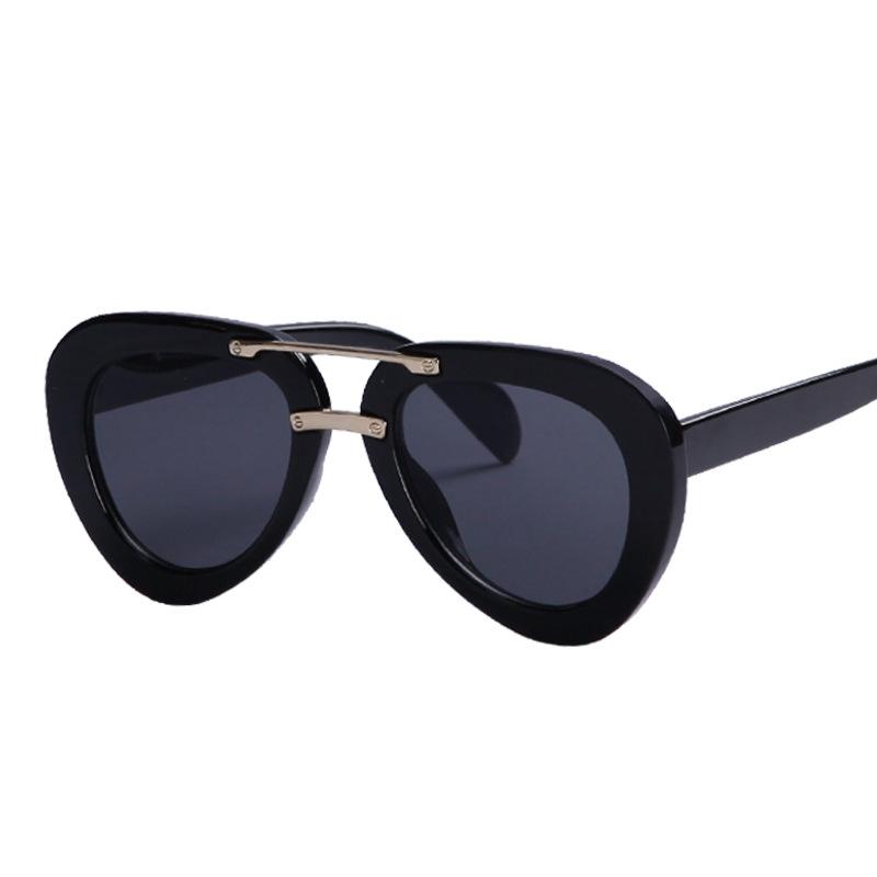 Trendy Aviator Spectacle Frame Frame Sun Glasses Glasses UV400 Unisex Sun Protection Eye Protection Versatile Street Photography Shades Glasses