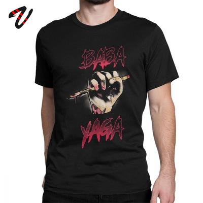 Baba Yaga Tshirt Mens T Shirts Newest John Wick Parabellum Keanu Reeves Movie Tee Shirt Funny TShirts Cotton Swag Tees Tops