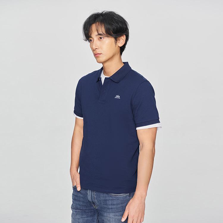 Lee SS25 Polo Shirt Men's Dark Navy Blue LMT0104054CJ00FA05179