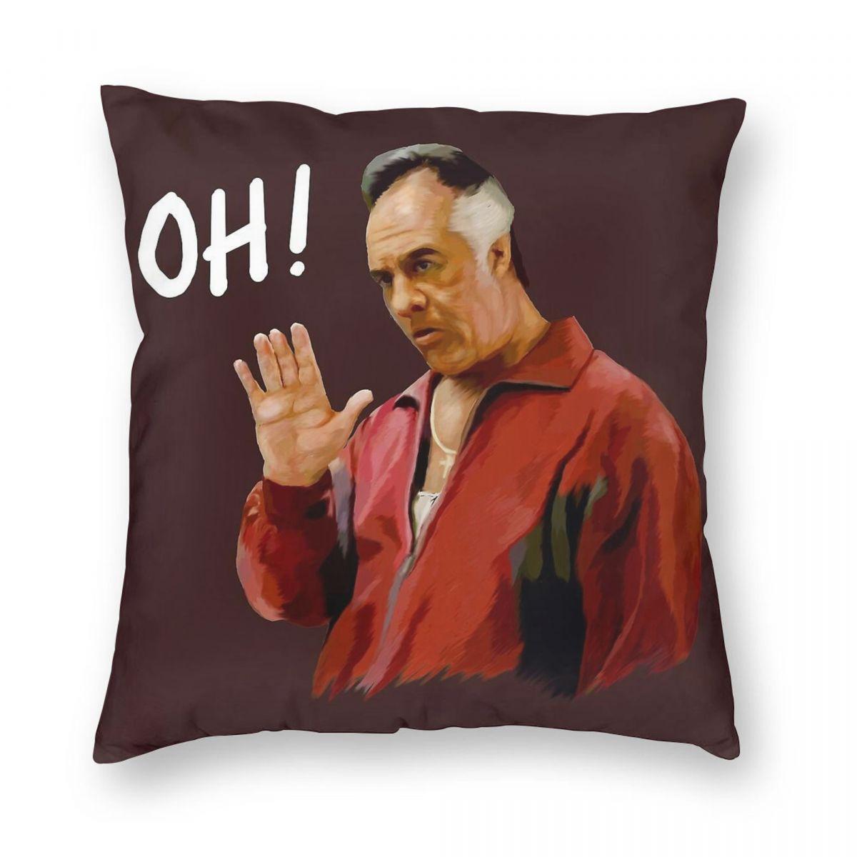 

Калф як для подушки The Sopranos Paulie Walnuts Квадратний Поліестер Льон Оксамит Надрукований На блискавці Декоративний Чохол для подушки для кімнати 12x12Inch
