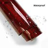 Carbon Fiber Vinyl Wrap Film Goosy Red Waterproof Self-adhesive Pvc Film DIY Decorative Stickers for Women Car Decor Accessories