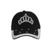 New Hat Women's Rhinestone Baseball Cap Fashion Crown Outdoor Sun Protection Visor Cap Cap Women's Hat Spot
