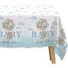 3 Pack Bear Baby Shower Decorations Tablecloth for Boy - Blue Bear We Can Bearly Wait Baby Shower Decorations Party Supplies Table Cover,54in x 108in