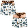Funny Swim Trunks for Men Casual Novelty 3D Print Quick Dry Swimwear Drawstring Graphic Bathing Suit Beach Shorts