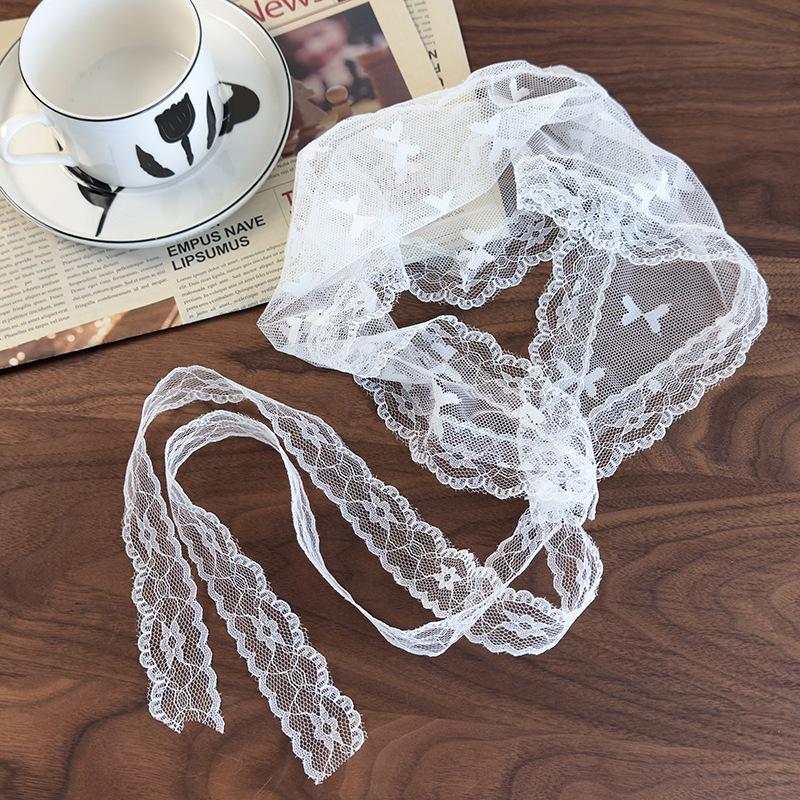 Trojúhelníková krátká sukně Polosukně Závěs na zadek Sukně Krajkový lem Zástěra Trendy Krajka Motýlek Čelenka Šátek Vlasové doplňky