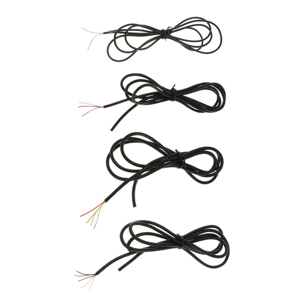 100cm/39.37inch Guitar Bass Inner Circuit Connecting Wire DIY Black
