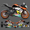 PowerZone Custom Sticker Graphics for KTM RC 250 RC 390 2014 2015 2016 SUPERMOTO Backgrounds Decals Racing Vinyl Sticker Kit 02