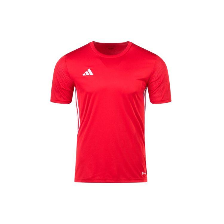 

Adidas Three Stripe Color Block Crew Neck Short Sleeve T-Shirt Men Tops Red HT6552 XS