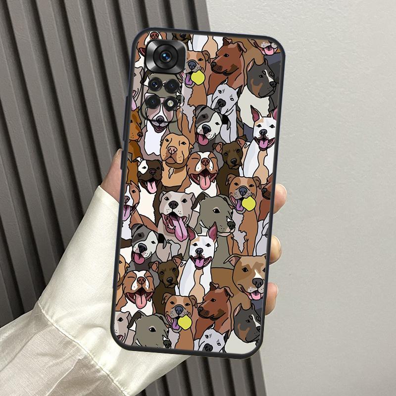 Pitbull Dog Case For Xiaomi Redmi Note 14 13 Pro 12 11 10 15 Pro Plus Redmi 14C 13C 15C 10C 12C 15 Funda
