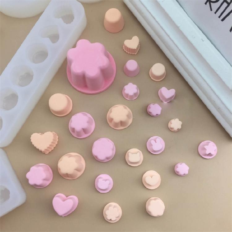 Silicone Handmade Handicrafts Molds DIY Jelly Cake Decors Fondant Puddings Molds