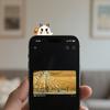 Halloween Ghost Phone Buddy Mini Phone Figure Surprise Toy Stick-on Cute Ghost Phone Topper Adhesive Cling Decoration for Smartphone