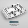 ZISIZ Stainless Steel Partitioned Lunch Tray