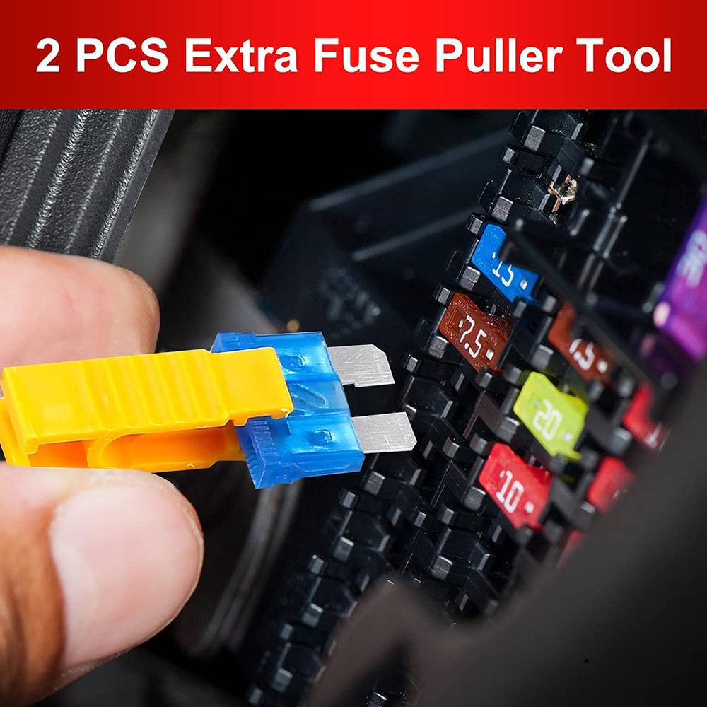 306pcs Fuse Assortment Kit Car Boat Truck SUV Car Assorted Replacement Blade Fuses with 2 Car Fuse Testers and 2 Fuse Pullers Fuses4