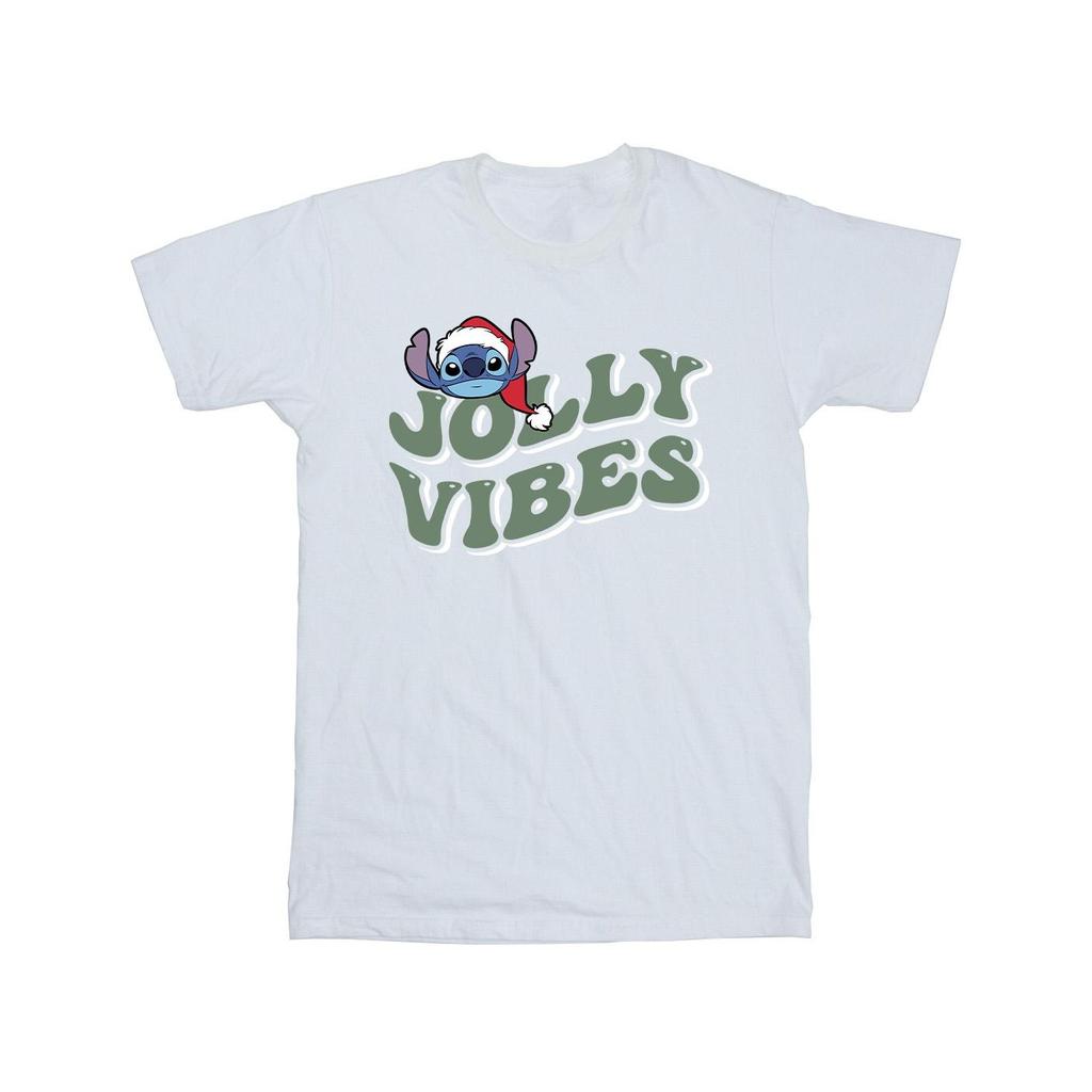 Disney Mens Lilo & Stitch Jolly Chilling Vibes T-Shirt
